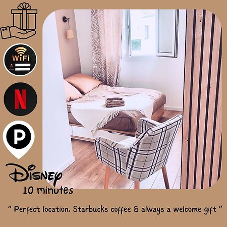 Studio Easy Check-In 8 Mins Disneyland 35 Mins Paris Free Starbucks Coffee Parking Wifi Bussy-Saint-Georges Exteriér fotografie